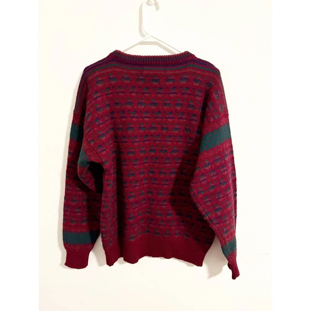 Deans‎ of Scotland Vintage 100% Shetland Wool Grandpa Knit Sweater